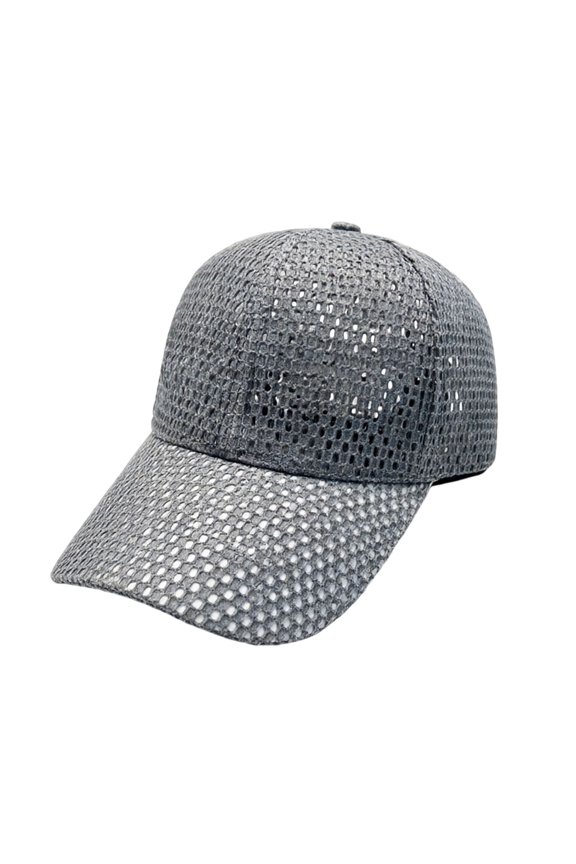Summer Mesh Baseball Cap Thin Breathable Sun Hat Adjustable Visor Polyester Material for Outdoor Cycling Hiking