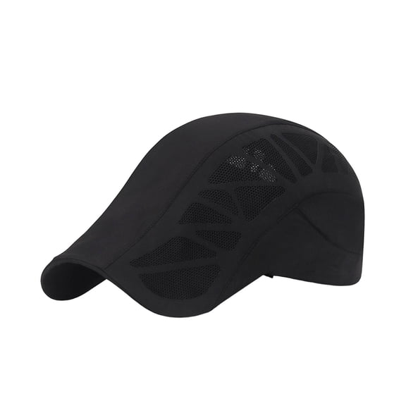 Summer Mesh Baseball Cap Visor Caps Cool Hat Adjustable Running Hat Sun Hats for black