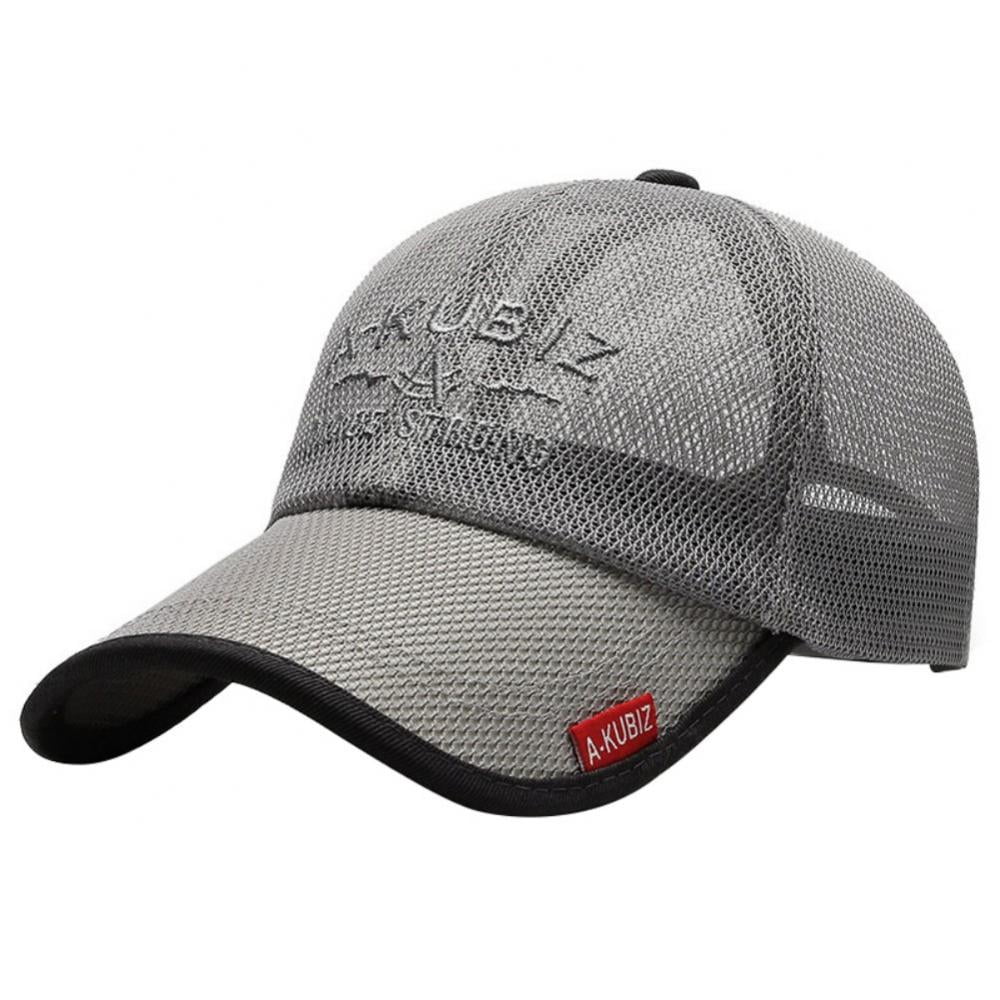 Summer Mesh Baseball Cap for Men Adjustable Breathable Caps Women Men's Hat  Quick Dry Cool Hats Casual Trucker Hat 
