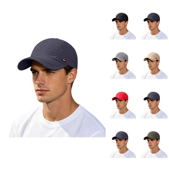 Summer Mesh Baseball Cap for Men Adjustable Breathable Trucker Mesh Hat Outdoor Sport Hat