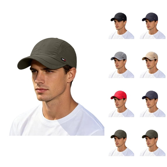 Summer Mesh Baseball Cap for Men Adjustable Breathable Trucker Mesh Hat Outdoor Sport Hat
