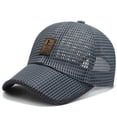 thumbnail image 1 of Summer Mesh Baseball Cap for Men Golf Running Hats Outdoor Sports Sun Hat with Adjustable Strap, 1 of 3