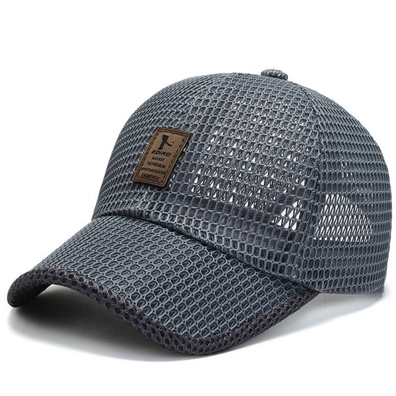 Summer Mesh Baseball Cap for Men Golf Running Hats Outdoor Sports Sun Hat with Adjustable Strap