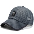 thumbnail image 1 of Summer Mesh Baseball Cap for Men Golf Running Hats Outdoor Sports Sun Hat with Adjustable Strap, 1 of 3
