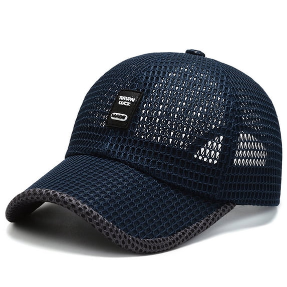 Summer Mesh Baseball Cap for Men Golf Running Hats Outdoor Sports Sun Hat with Adjustable Strap