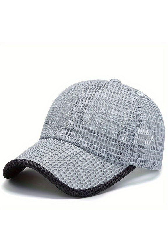 Summer Mesh Baseball Cap for Men Women Breathable Trucker Hat, Quick Dry Lightweight Baseball Hats Running Hat, Adjustable,One Size