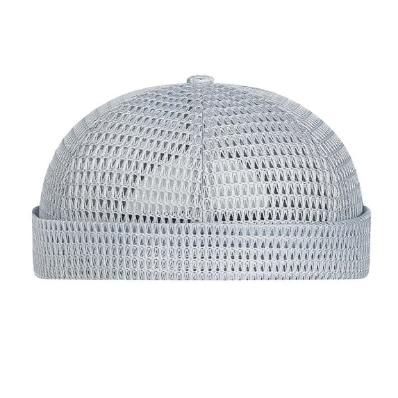 Summer Mesh Breathable Brimless Cap, Adjustable Sailor Skullcap, Lightweight Hip-Hop Style Hat and Casual Men's Fashion Gift Idea