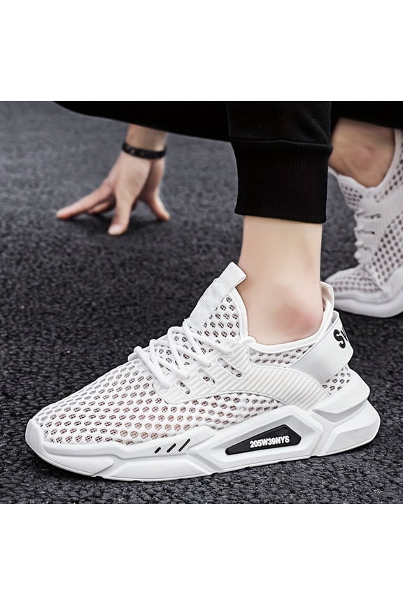 Summer Mesh Breathable Hollow-Out Dad Casual Sneakers for Men and Women Shoes