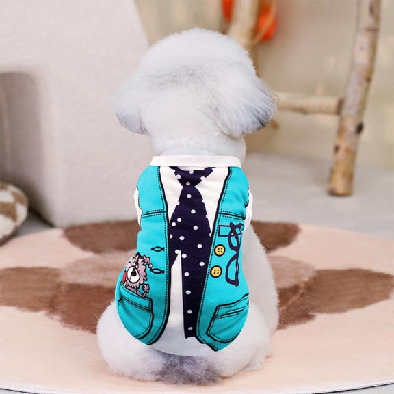 Summer Mesh Dog Clothes for Small Dogs and Cats, Breathable Pet Shirt Set, Lightweight Sleeveless Apparel for Teddy Bichon Poodle