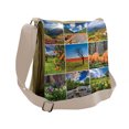 thumbnail image 1 of Summer Messenger Bag, Springtime Countryside, Unisex Cross-body, by Ambesonne, 1 of 2
