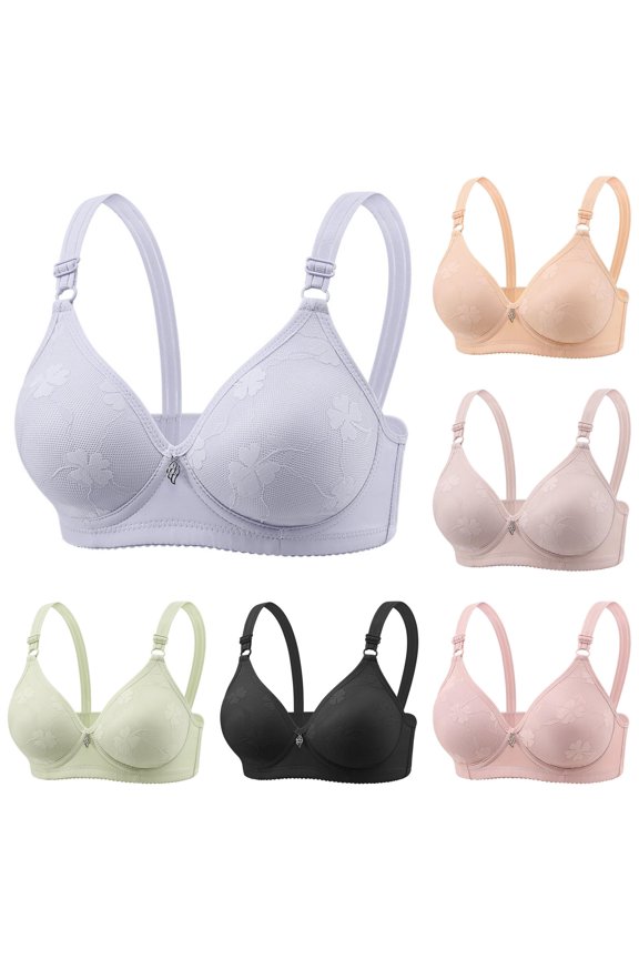 Summer Middle Adjustable Close Knit Bra Without Underwire Bra for Daily Comfort and Natural Support in Any Season