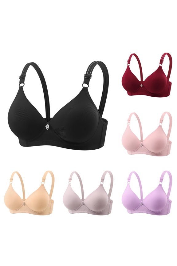 Summer Middle Adjustable Close Knit Bra Without Underwire Womens Push up Bras