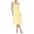 thumbnail image 1 of Summer Midi Dresses for Women Halter Sleeveless Square Neck Dresses Fitted Waist Causal Solid Dress, S, 1 of 7