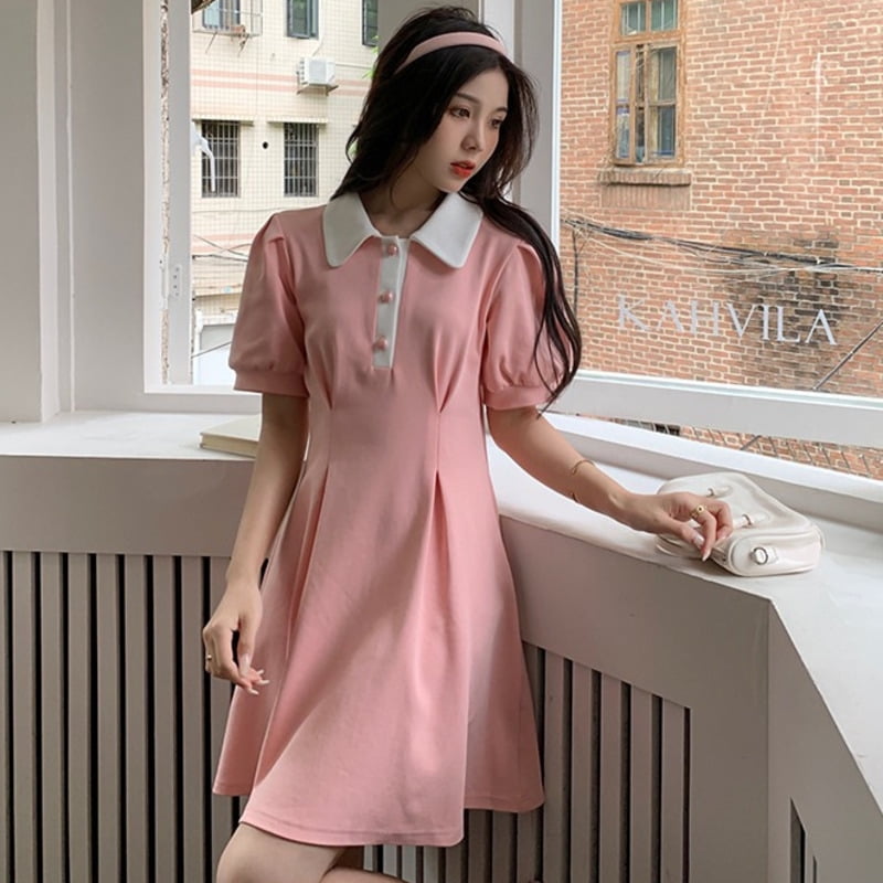 morgan halter knit midi dress Morgan Peach Y2K Halter Neck Dress – Dreamgirl Clothes main image 1