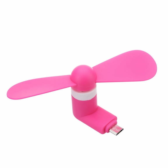 Summer Mini Portable Mute OTG Micro USB Mobile Phone Air Cooling Fan for Android Pink