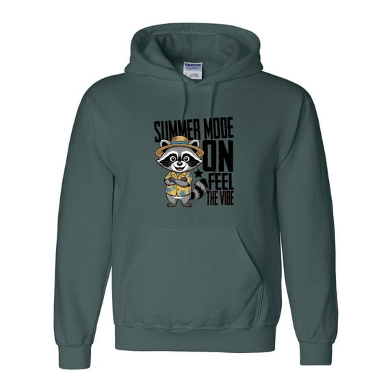 Summer Mode On Feel The Vibe Beach Vacation Quote Graphic Hoodie