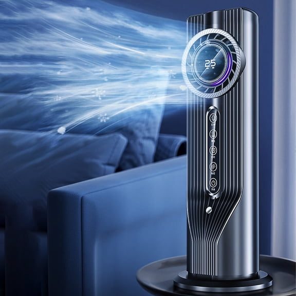 Summer Model Cold Air Conditioner Fan, USB Multifunctional Timer Desk Fan with Humidifier for Home Office Dorm Room, Portable Cool Air Solution for Personal Workspace