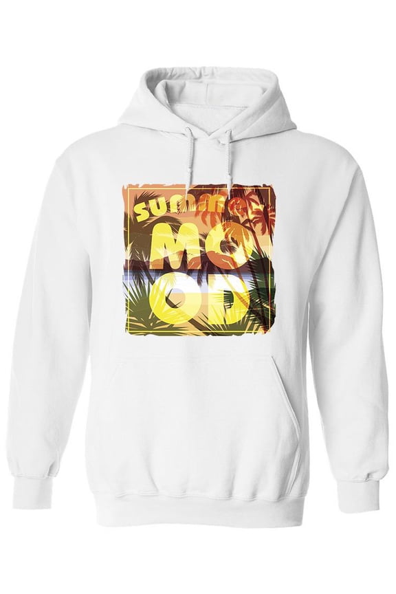 Summer Mood Slogan Hoodie Men -Image by Shutterstock, Male x-Large