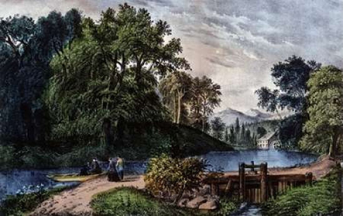 Summer Morning Canvas Art - Currier and Ives (24 x 36)