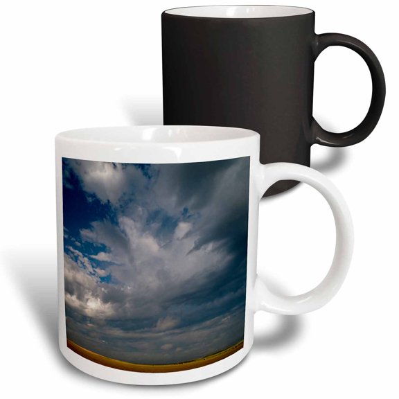 3drose, Summer Morning Cloud Formations Over Wheat Fields, South Dakota, 11oz Magic Transforming Mug