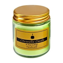 Summer Mosquito Repellent Aromatherapy Candles With Natural Citronella Plant Wax Essential Oil, Home Outdoor Insect Repellent Mild Scented Candles For Small Confined Spaces, 24