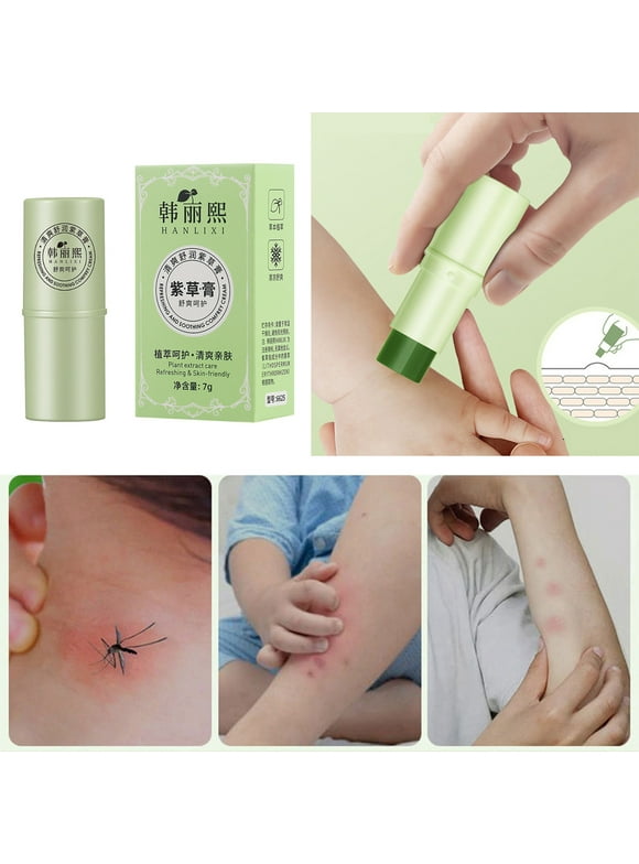 Summer Mosquito Repellent Stick Mosquito Refreshing Repair Portable Multi Effect Care Moisturizing And Soothing Cream Zicao Cream Mini Herbal Soothing Comfrey Paste Tick Organic Repellent for Skin 7g