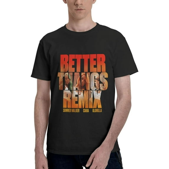 Summer Music Walker Hip Hop Rap Trap Rappers Singers Streetwear Vintage Style T-ShirtsBlack