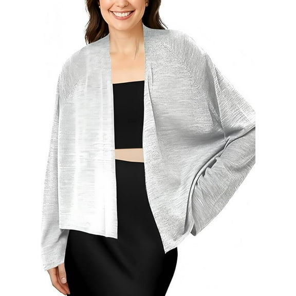 Sucegi Summer Must - Have! Women's Versatile Thin, Breathable Long - Sleeve Open - Front Cardigan.