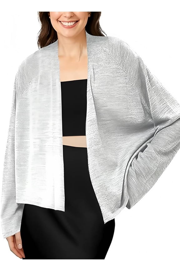 Summer Must - Have! Women's Versatile Thin, Breathable Long - Sleeve Open - Front Cardigan.