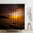 thumbnail image 1 of Summer Natural Scenery Shower Curtain Sea Beach Palm Tree Bathroom Accessories Waterproof, 1 of 5