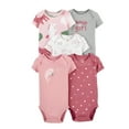 thumbnail image 1 of Summer New Baby Short Sleeve Bodysuits Layette 5PCS Sets Cartoon Printed Onesie Classic Dailywear 6-9 month, 1 of 2