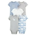 thumbnail image 1 of Summer New Baby Short Sleeve Bodysuits Layette 5PCS Sets Cartoon Printed Onesie Leisure Dailywear 12-18 month, 1 of 2