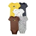 thumbnail image 1 of Summer New Baby Short Sleeve Bodysuits Layette 5PCS Sets Cartoon Printed Onesie Stylish Dailywear 9-12 month, 1 of 2