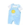 thumbnail image 1 of Summer New Children's Set Boys' Cotton Cartoon Cute Lemon Short Sleeve Strap Pants Casual Two Piece Set, 1 of 5