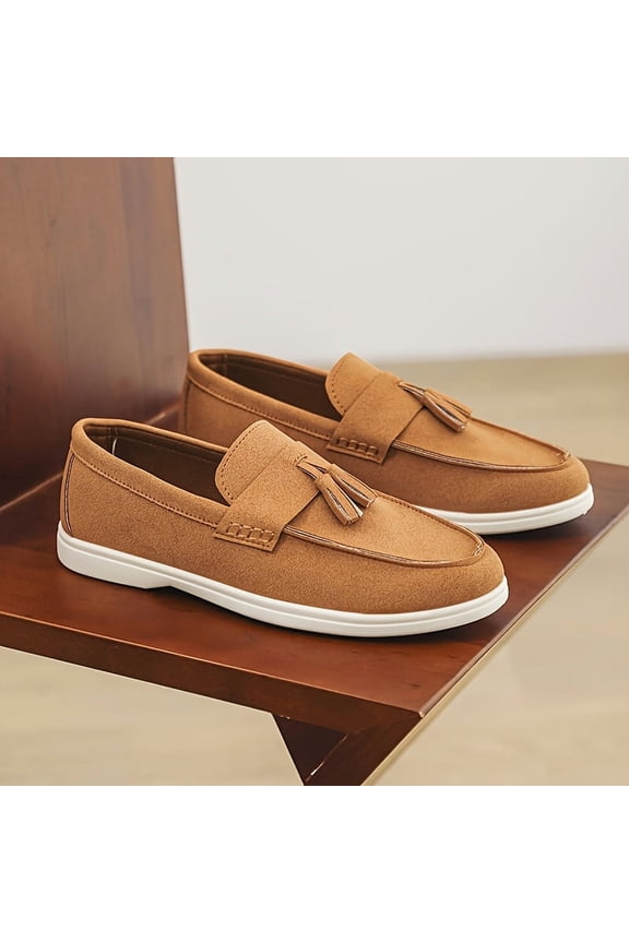 Summer New Men's Flat Canvas Sneakers Casual Shoes Simple Versatile British Style Slip-On Duck Shoes