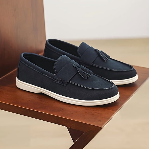 New+Summer New Men's Flat Canvas Sneakers Casual Shoes Simple Versatile British Style Slip-On Duck Shoes