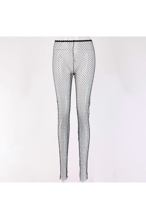 Summer New Mesh Diamond Pants
