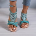 thumbnail image 1 of Summer New Plus Size Casual Women's Elastic Beach Wedge Sandals Summer Sandals Blue 35, 1 of 8
