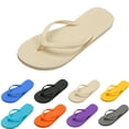 thumbnail image 1 of Lenago Mens and Womens Flip Flops Casual Couple's Summer Inside/Outside Solid Color Soft Soles Home Slippers Flip Flops for Women and Men, 1 of 7