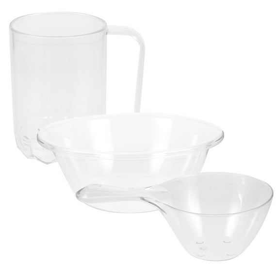 Minkissy face wash bowl Washing Basin Set Transparent 1 Set Facial Cleansing Women Home Use