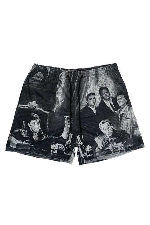 Summer New men short pant Rose Design Casual Shorts Street Hip Hop Fitness Polyester Fast Dry Breathable Embroidery Men Shorts