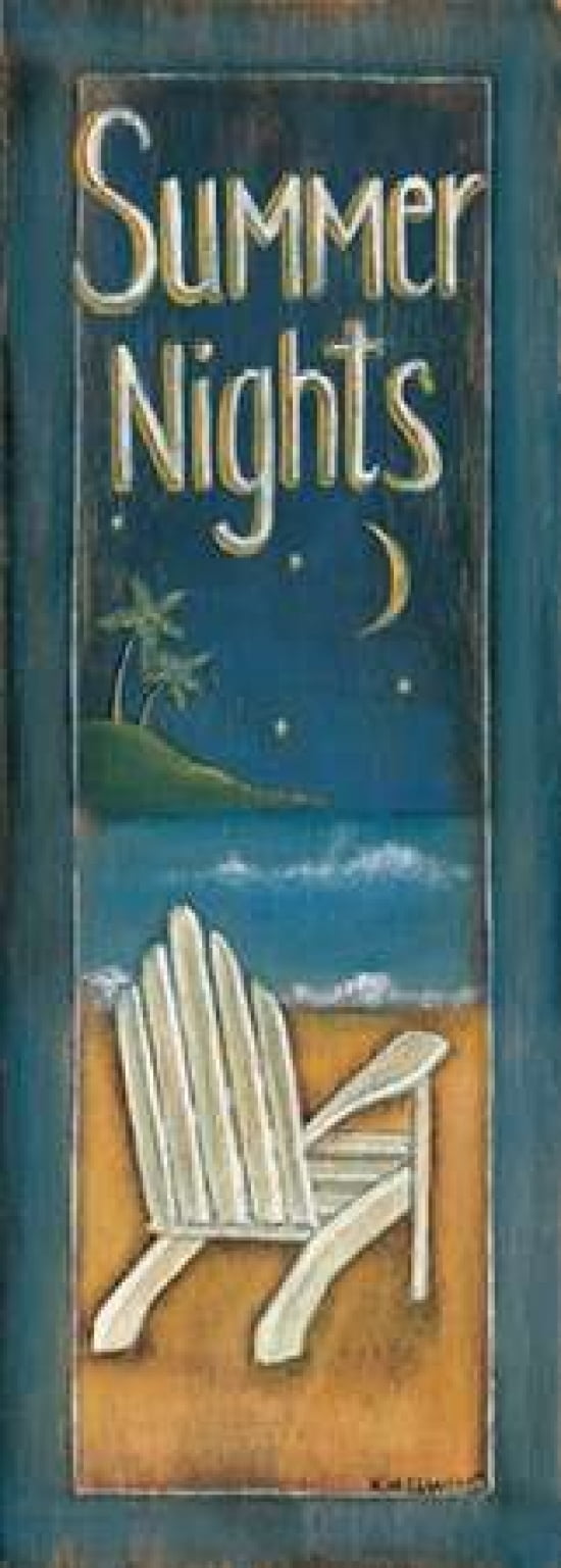Summer Nights Canvas Art - Kim Lewis (10 x 20)