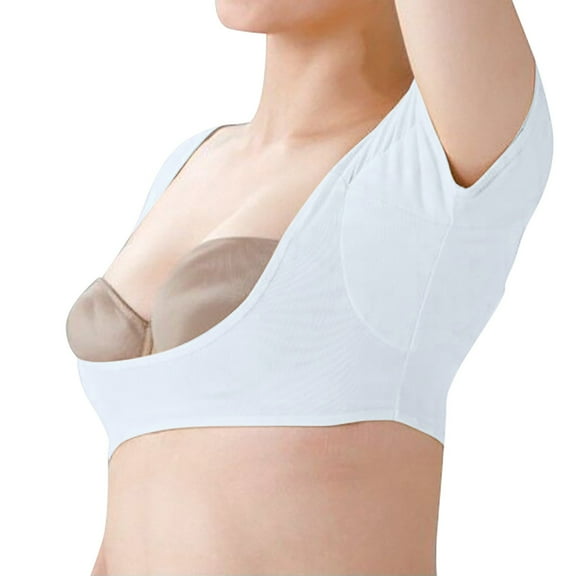 Blue Tunic Tops For Women, Spandex Plus Size Tank Tops For Women, Women Camisole Tops, Ladies' Solid Color Small Eye Cloth Underarm Sweat Proof Breathable Super Absorbent Pad V Neck Vest