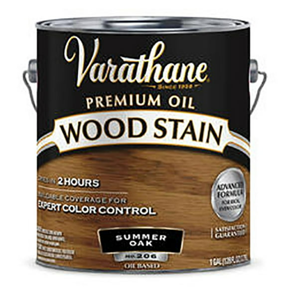 2 Pack, Summer Oak, Low VOC, Varathane Premium Oil-Based Interior Wood Stain-252618, Gallon