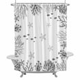 thumbnail image 1 of Summer Ocean Grey Coral Bathroom Shower Curtain, Nautical Sea Watercolor Fish Starfish Waterproof Washable Soft Bath Curtain for Bathtub Decor with 12 Hooks&Grommet, 48x72 Inch, 1 of 9