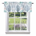 thumbnail image 1 of Summer Ocean Life Valance Curtain Marine Coral Starfish Line Window Valances Rod Pocket Short Curtains Window Treatments for Kitchen Bedroom Bathroom Laundry 42" x 12", 1 of 9