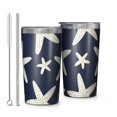 thumbnail image 1 of Summer Ocean Starfish 10oz Tumblers Stainless Steel Tumbler with Lid and Straw,Vacuum Insulated Double Wall Travel Tumbler Cups with Cleaning Brush for Coffee, Tea, 1 of 4