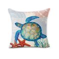 thumbnail image 1 of Summer Ocean Theme Pillow Covers Beach House Decor Seahorse Octopus Cushion Covers Pillows Decorative Throw Pillows Farmhouse Decorations Square Cushion Cover Case, 1 of 7