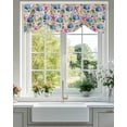 thumbnail image 1 of Summer Ocean Tie Up Valances Curtain, Adjustable Kitchen Shell Starfish Conch Linen Background Valances for Windows Decor, Rod Pocket Short Curtains Set for Bedroom/Bathroom, 54"x18", 1 of 9