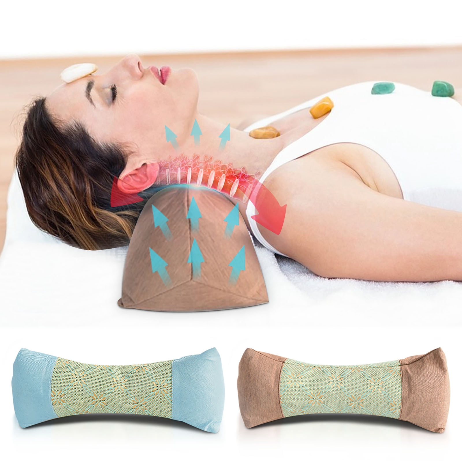Summer Offers, Topliu Cervical Lumbar Support Pillow, All Natural ...